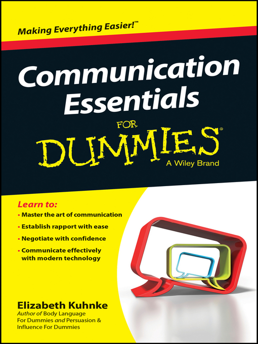 Cover image for Communication Essentials For Dummies